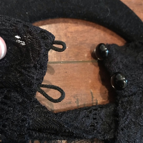 NWT George Black Lace long sleeve Shirt size Medium - Picture 4 of 8